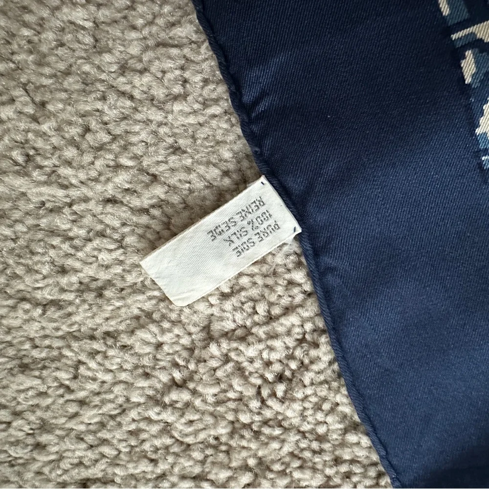 Dior Square Scarf Blue Oblique
